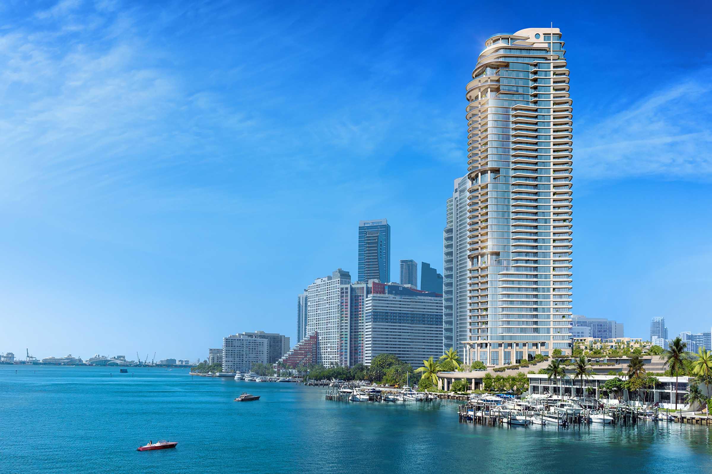 Rendering of St Regis Residences 迈阿密 Brickell温泉 View of Building